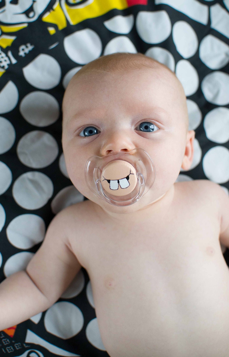 Cute Buck Teeth- Custom Hand Painted Pacifier AVENT CLEAR