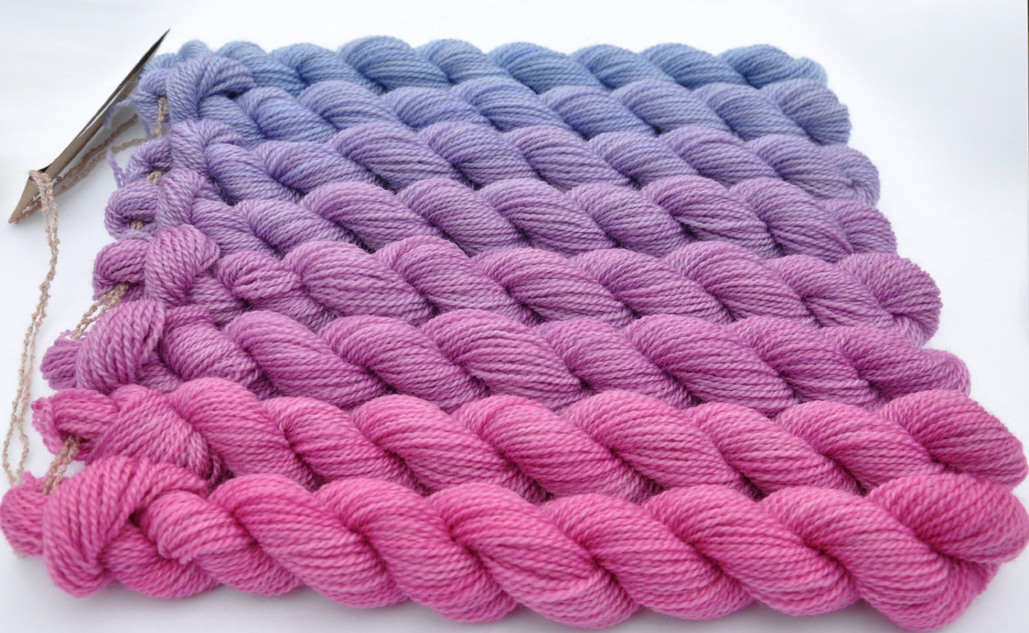 Tea Rose to Faded Jeans Pale Range Color Bridge Yarn Set
