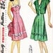 1940s Misses Sundress and Bolero Vintage Sewing Pattern, Summer Fashion, Summer Dress, Simplicity 2046 bust 30" uncut