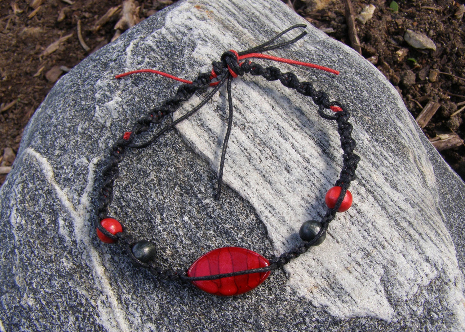 Red and Black Bracelet