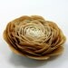 ART flower brooch, White and Gold persian buttercup Flower brooch
