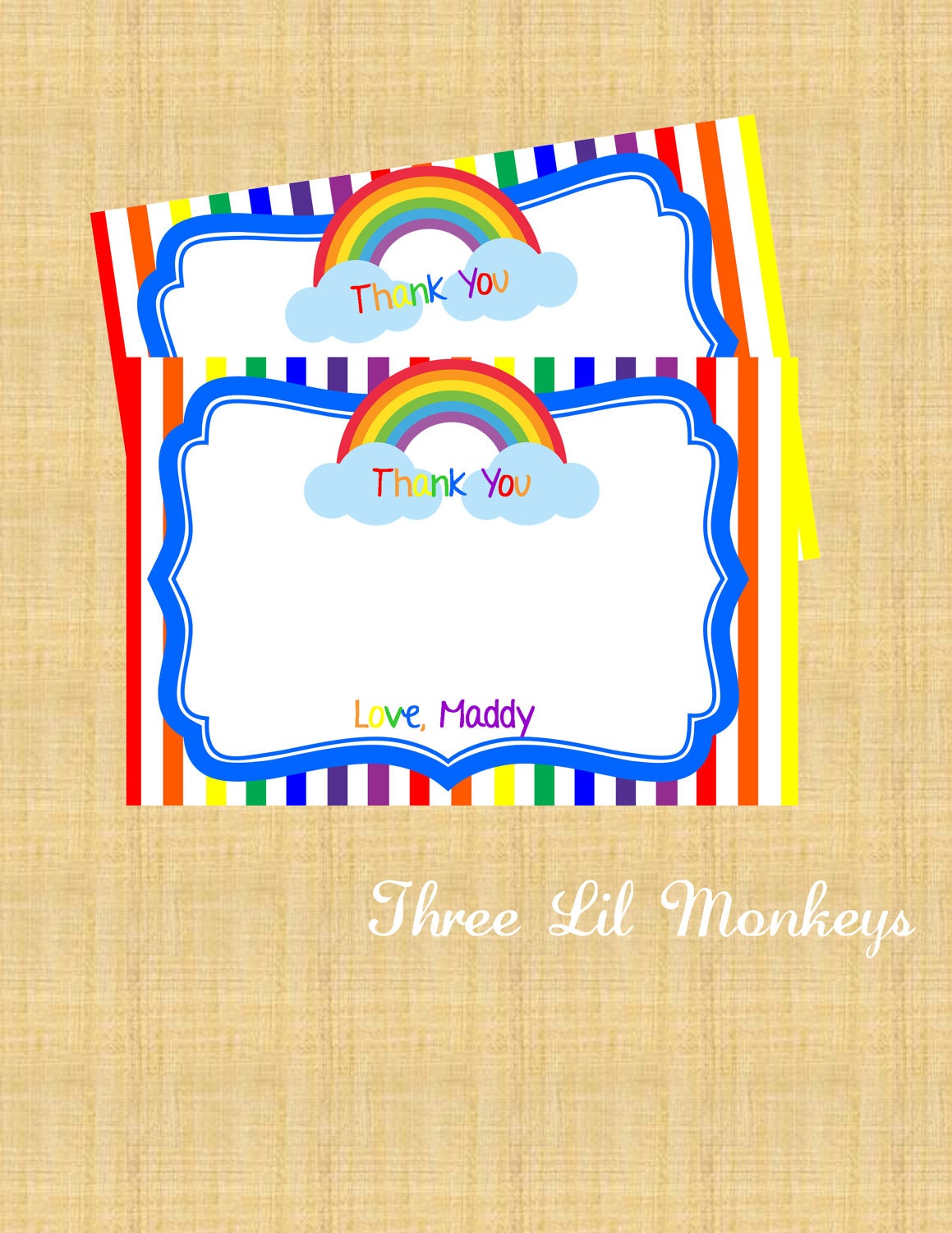 Rainbow Thank You Cards Il_170x135