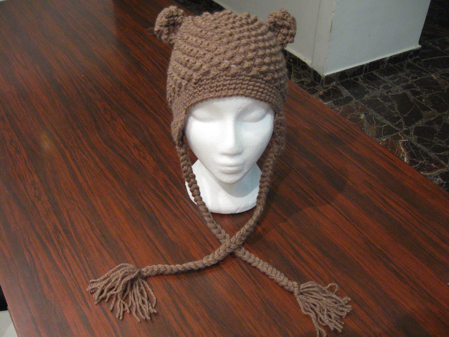 Bear Beanie / Bear Hat - Fits ages 5 to 15