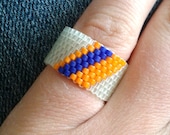 Bead Ring Diagonal Stripes