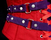 Harley Quinn Cosplay Corset - Detailed - From Batman: Arkham Asylum