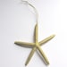 Gold Starfish Ornament - Set of 3