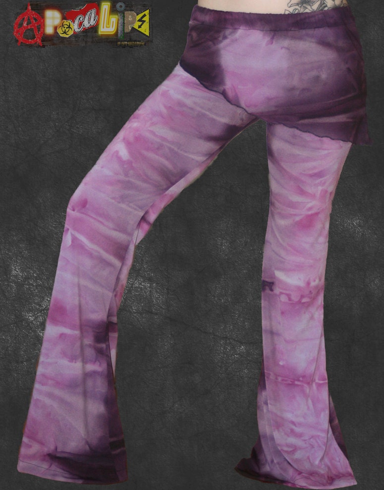 Flared yoga pants with over skirt