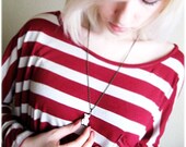 Teddy bear on the chair Necklace on chain