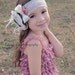 Garden Tea Party-Baby Headband-Newborn Headbands-Baby Girl Headband- Cream Flower Headband-Flower Headbands-Toddler-Adult-Photo Prop
