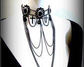 50% HALF OFF Black Rose Cameo Choker Necklace