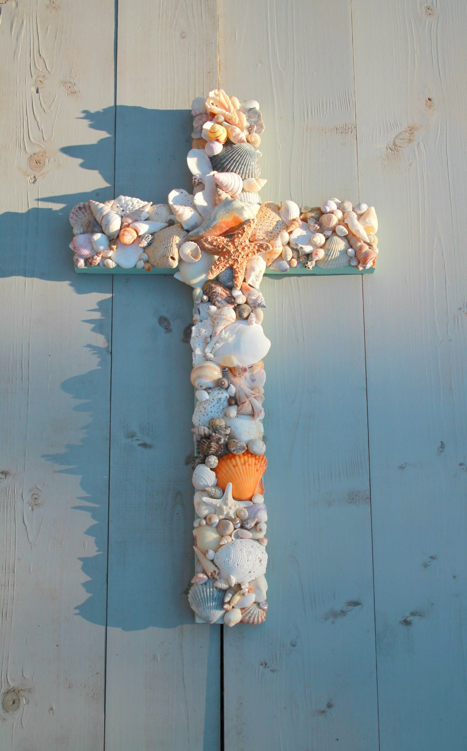 Seashell Wooden Cross/Wedding Beach Cross
