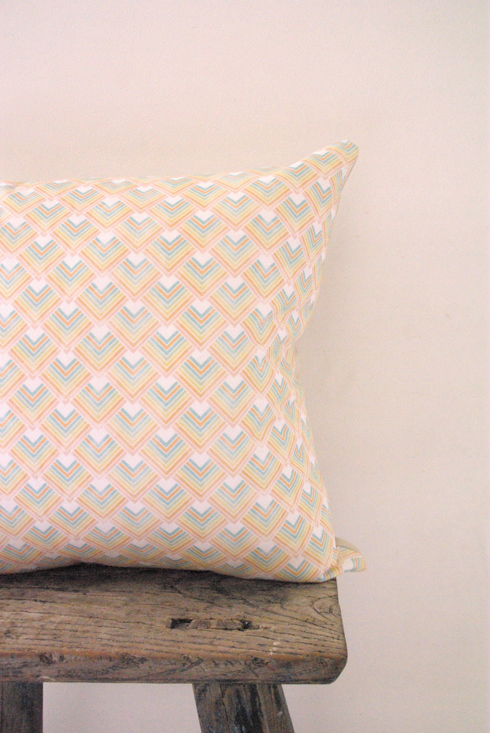 Cushion Cover Pastel Triangle Geometric Pattern