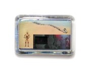 Star Wars Film Cell 3D Glass Paperweight Tatooine C-3PO R2-D2 Princess Leia Luke Skywalker Obi-Wan Kenobi hologram