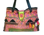 hmong bag - ethnic thai hill tribe tote / purse