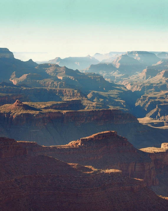 Southwest photograph, Grand Canyon, Arizona landscape, fine art travel photography, vintage, retro, outdoors, dreamy, nature print, 8x10