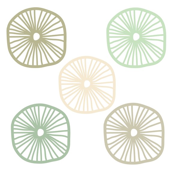 Digital Clip Art // Coral // 5 pieces // png files // 300 DPI // Instant Download Il_570xn