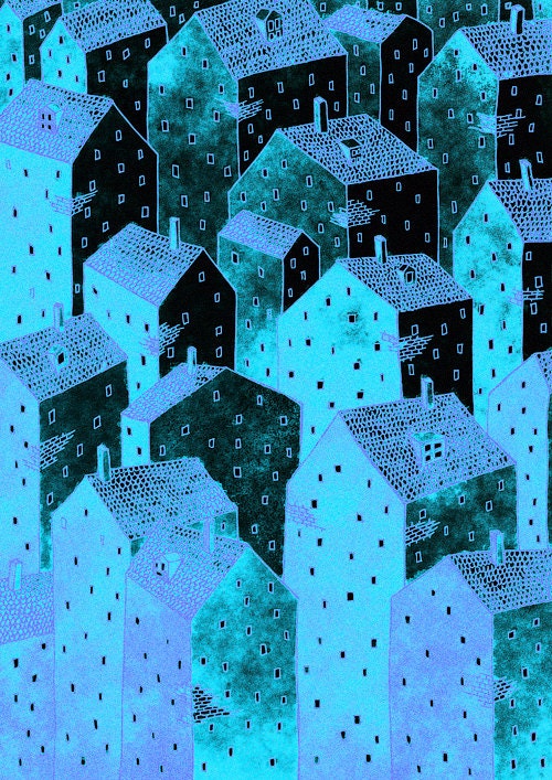 Under The Light Of The Full Moon / Wall Decor Digital Art Print Instant Download
