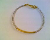 Gold  Bar  Bracelet - Friendship Bracelet- Minimalist Bracelet-Dainty Bracelet- Silver   Bracelet