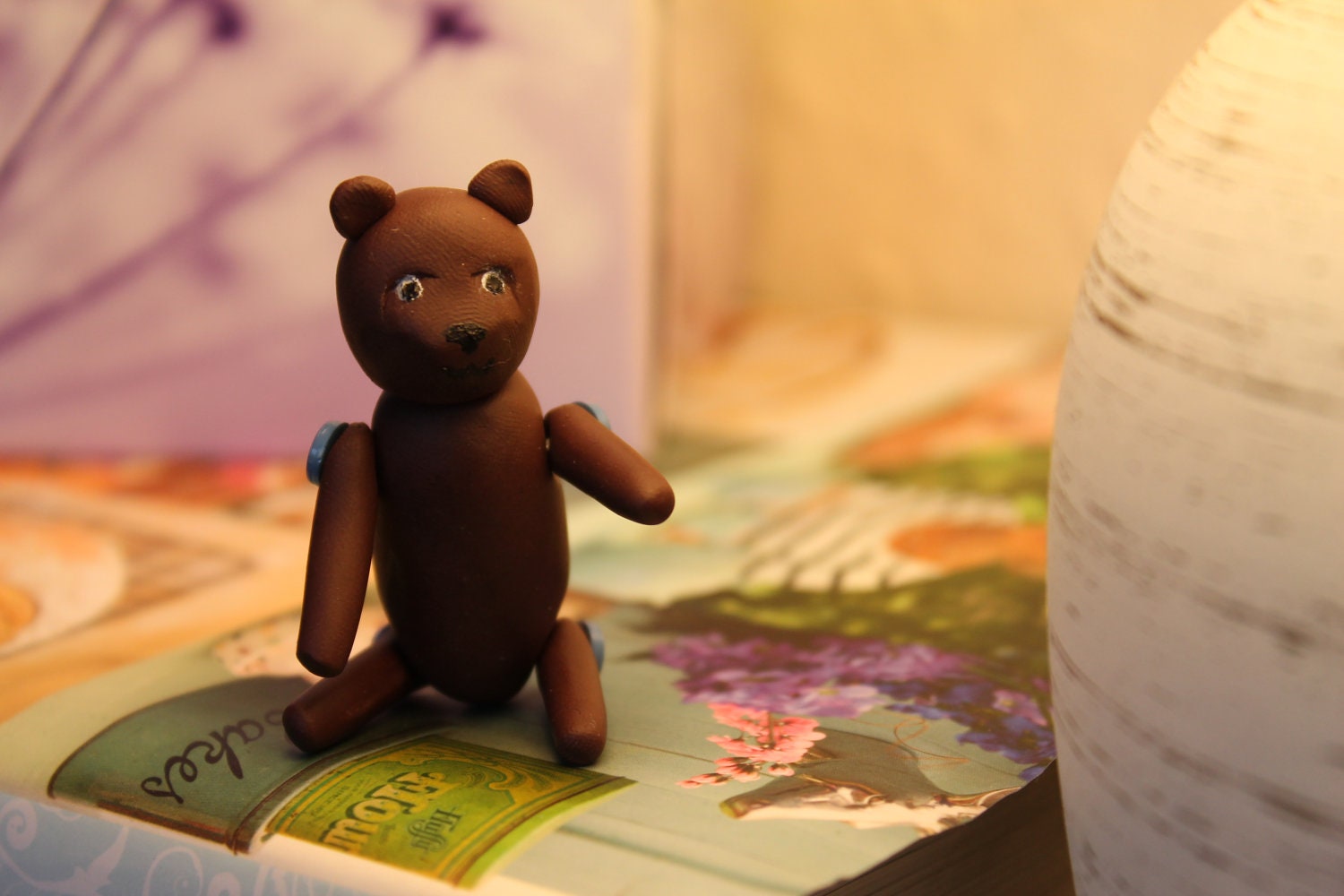 Miniature Bear Doll Figurine