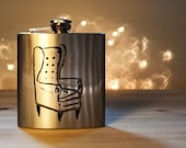 Hand Drawn Chair or Couch Flask