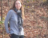 pattern - crochet slip stitch crazy scarf - intermediate pdf design great for self striping yarns