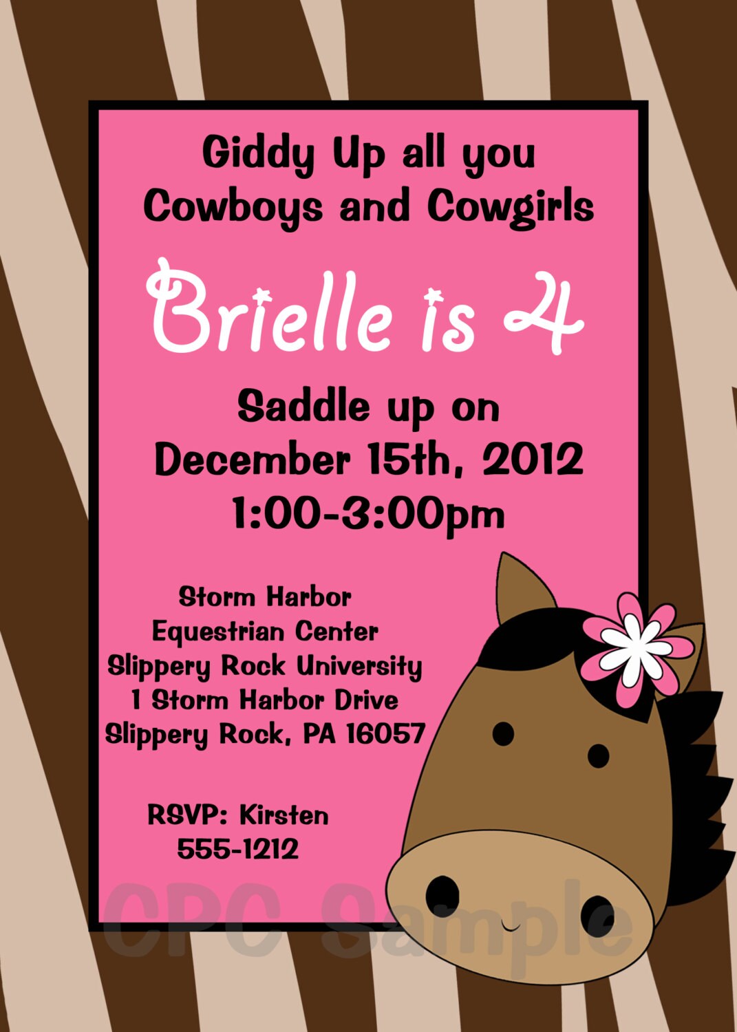 Cowgirl Birthday Invitation Country Western Birthday Invitations Printable or Have us Print Il_570xn