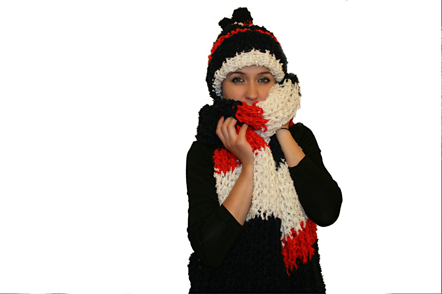 Extra Long Scarf and Hat Set