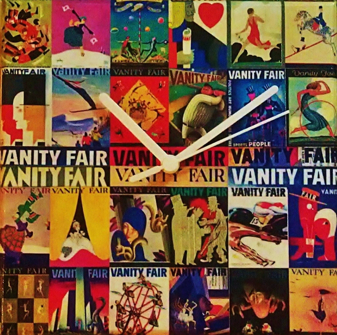 Classic Vanity Fair Covers - 17.5cm Square Clock - Unique and Original