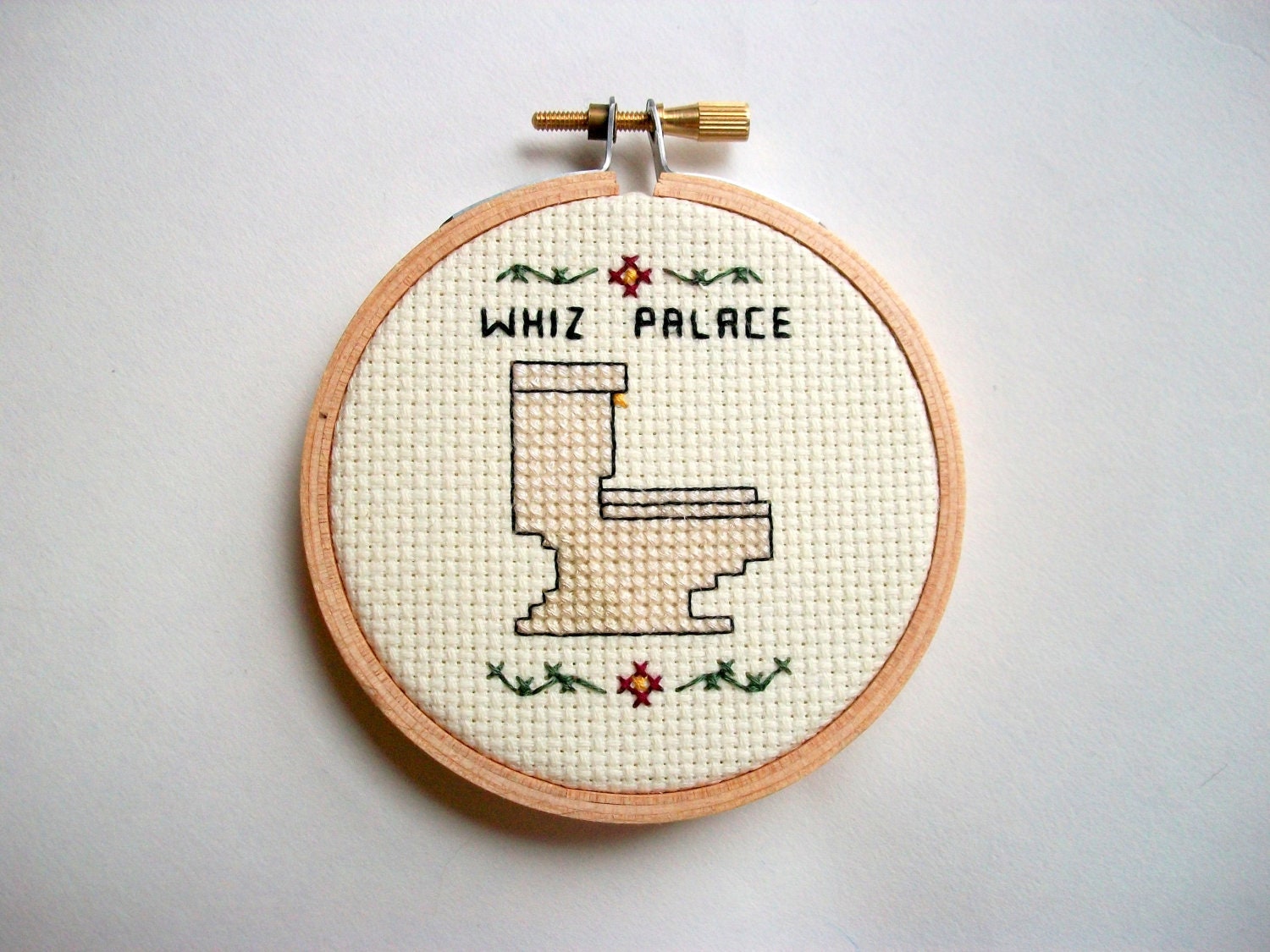 Whiz Palace Cross Stitch -- decorate your bathroom all fancy like