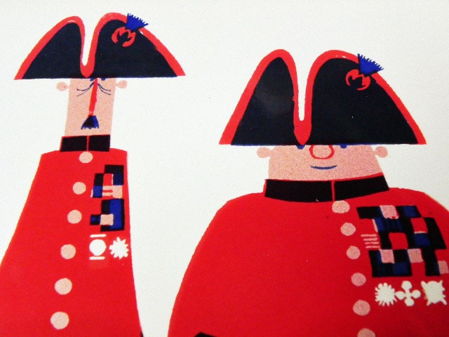 Vintage Kenneth Townsend Scenes of London Chelsea Pensioners Tile No 27 on Etsy by EdibleComplex