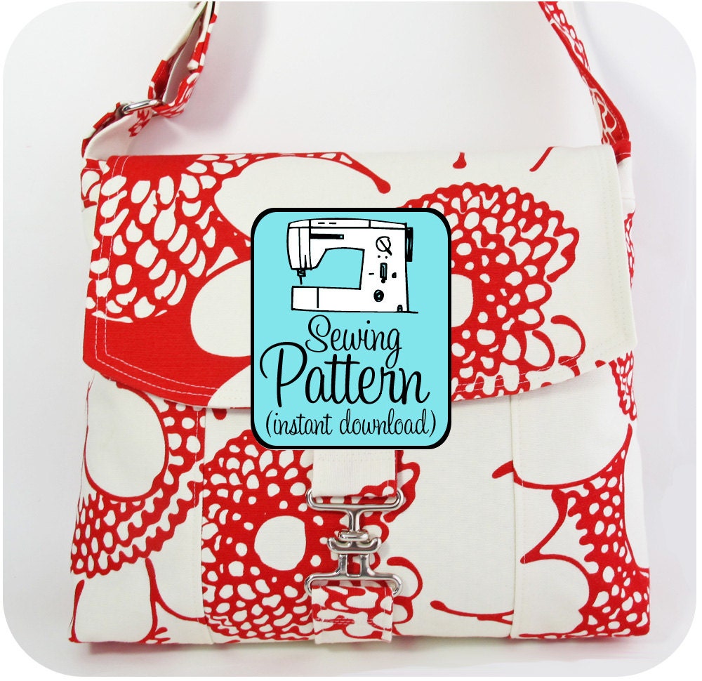 Messenger Bag PDF Sewing Pattern (Instant Download)