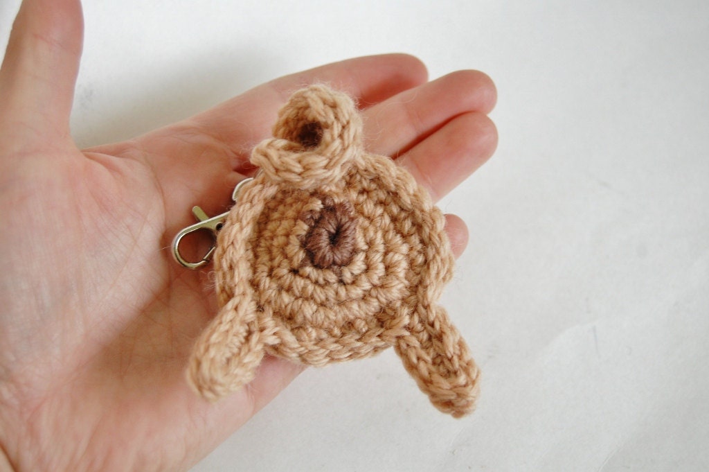 Realistic Fawn Pug Butt Keychain or Ornament