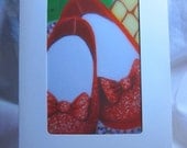 Art Card Original Oil Painting Photograph Ruby Reds