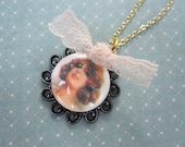 Filigree Cameo Lady Necklace