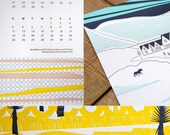 2013 Letterpress Calendar ready to hang