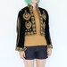 vintage 1970's beautiful MATADOR velvet embroidered bell sleeve cropped jacket