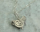 Little Bird Necklace - in sterling silver by Kathryn Riechert