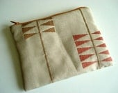 Small Geometric Zipper Pouch