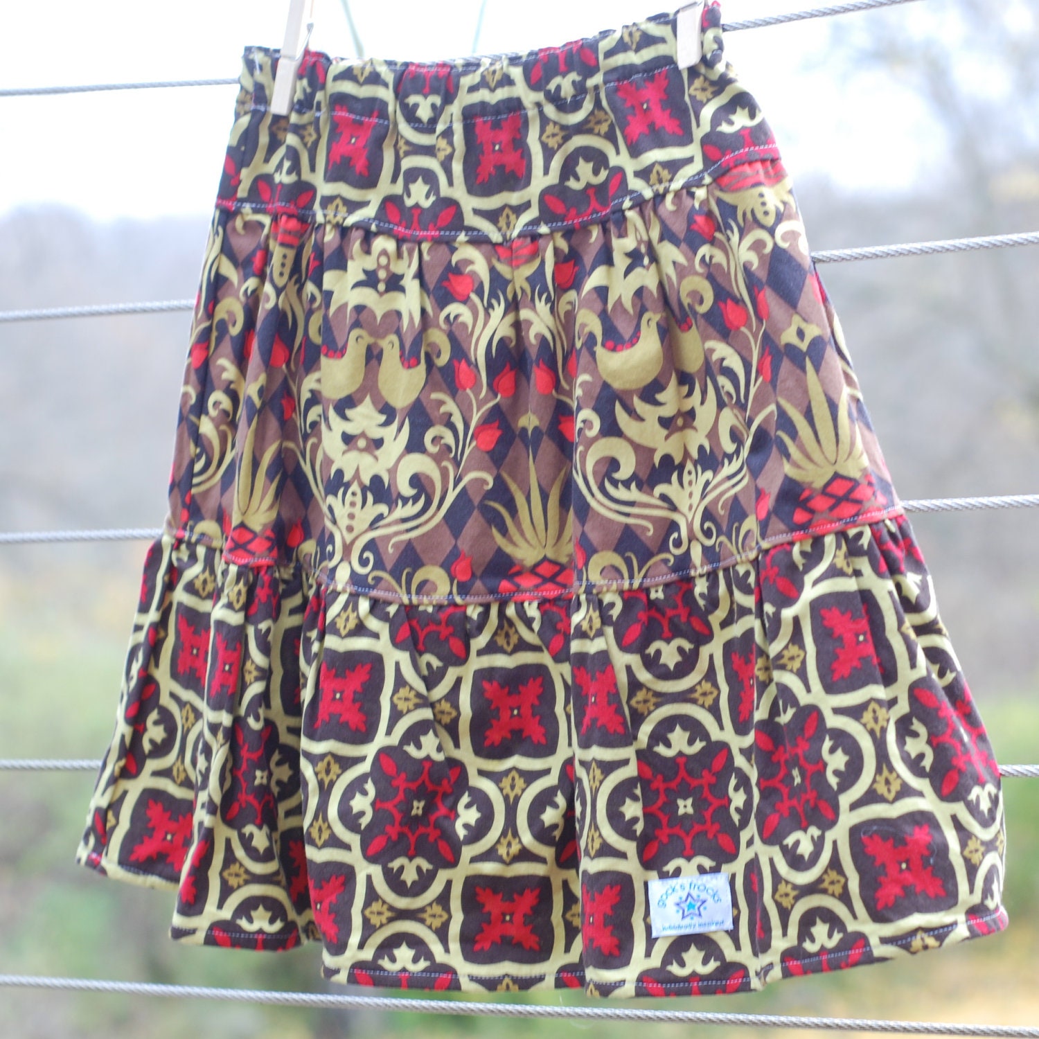 Andalucia girls boho thanksgiving twirl skirt on sale size 6/8
