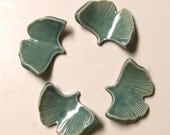 Set of Four  Hand Made Ceramic  Chop Stick Rests, set of 4, Robins Egg Blue