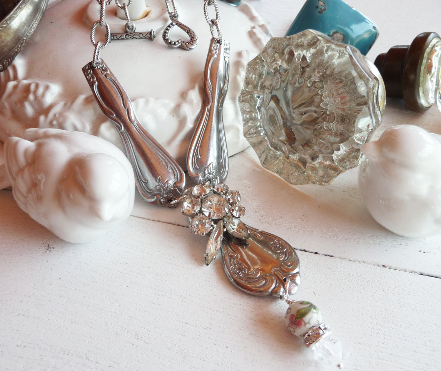 Get a Handle on It Silverware Necklace by Sabrina Koebel of SabrinaDesign - Team EtsyRain BHV OnFireTeam Shopsteam
