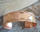 Copper Cuff Bracelet custom sizes Choctaw Native American Indian made jewelry