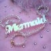 Radiant Acrylic and Pearls Mermaid Necklace
