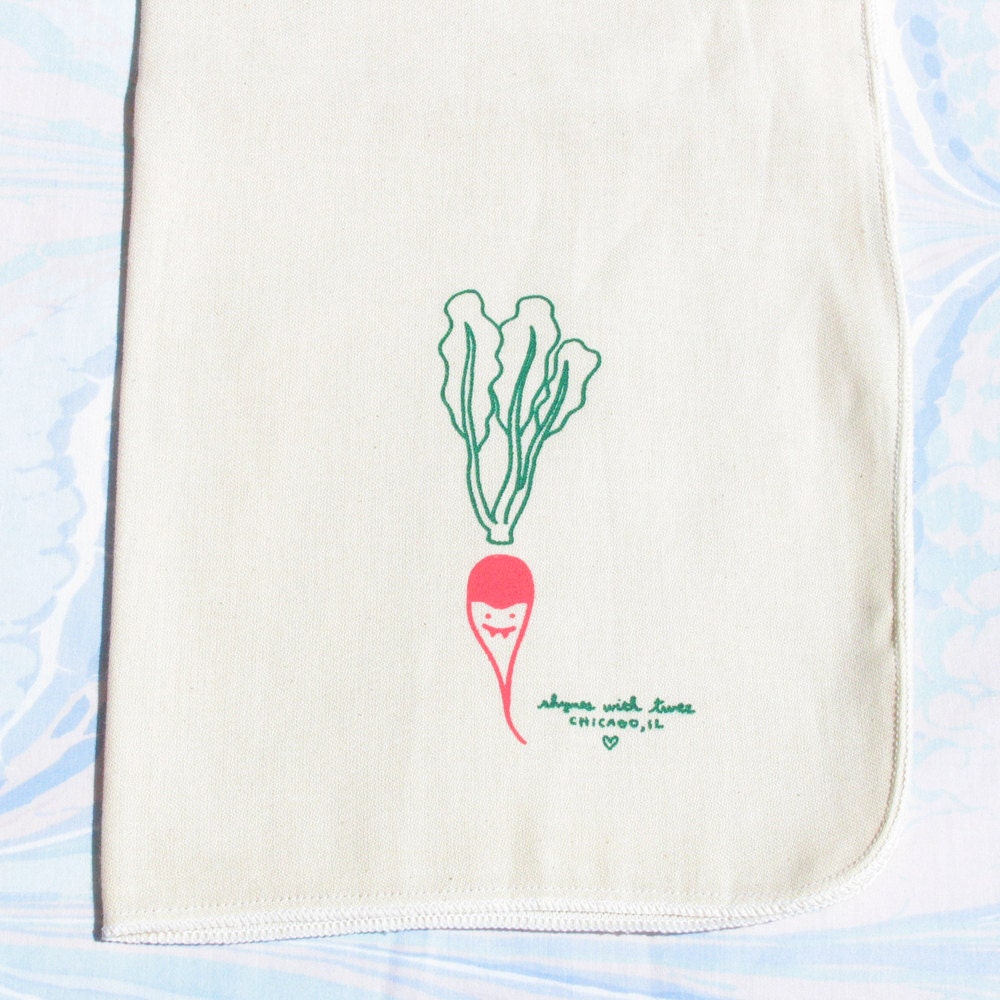 Veggie Vampire - Radish Tea Towel