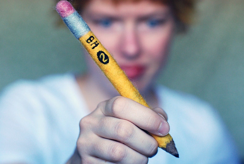 Wool Felt Pencil . 2 HB