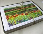 Vivid Landscape Series - set of 6 Blank Note Cards by Jenlo