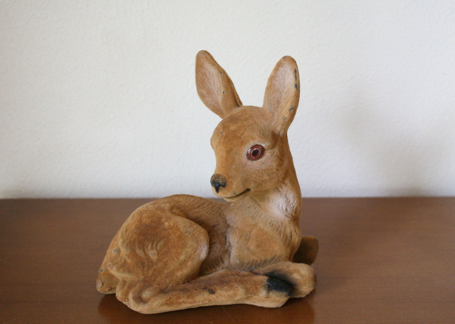 Flocked Vintage Deer.