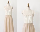 Embroidered Tan Dress - XS