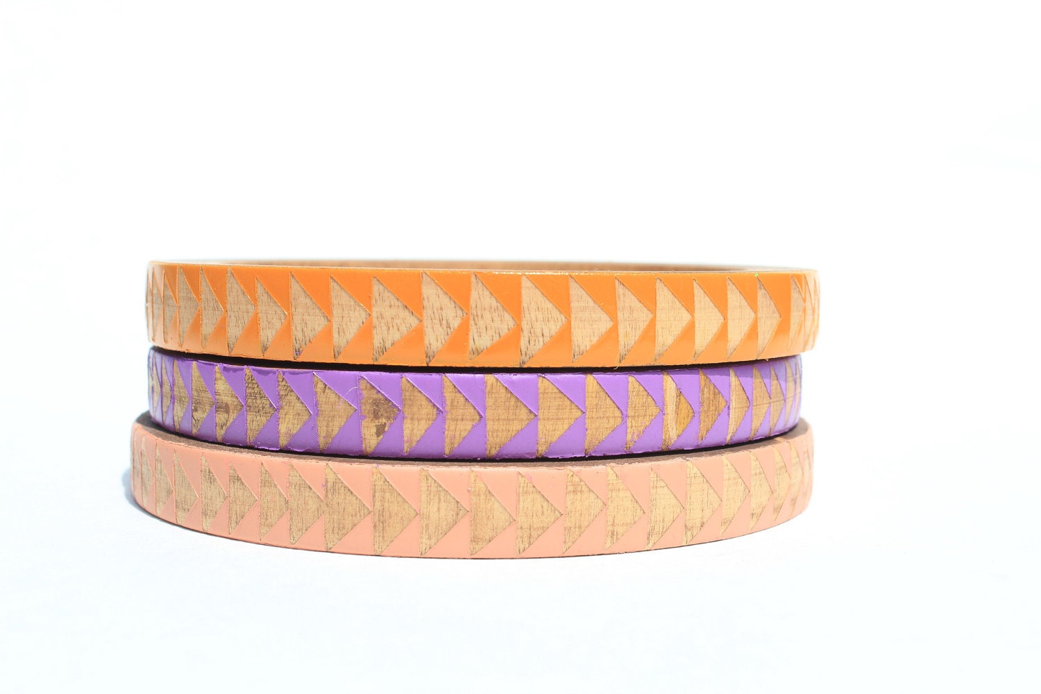 Set of Skinny Bangles- Azealia.- XS-XL