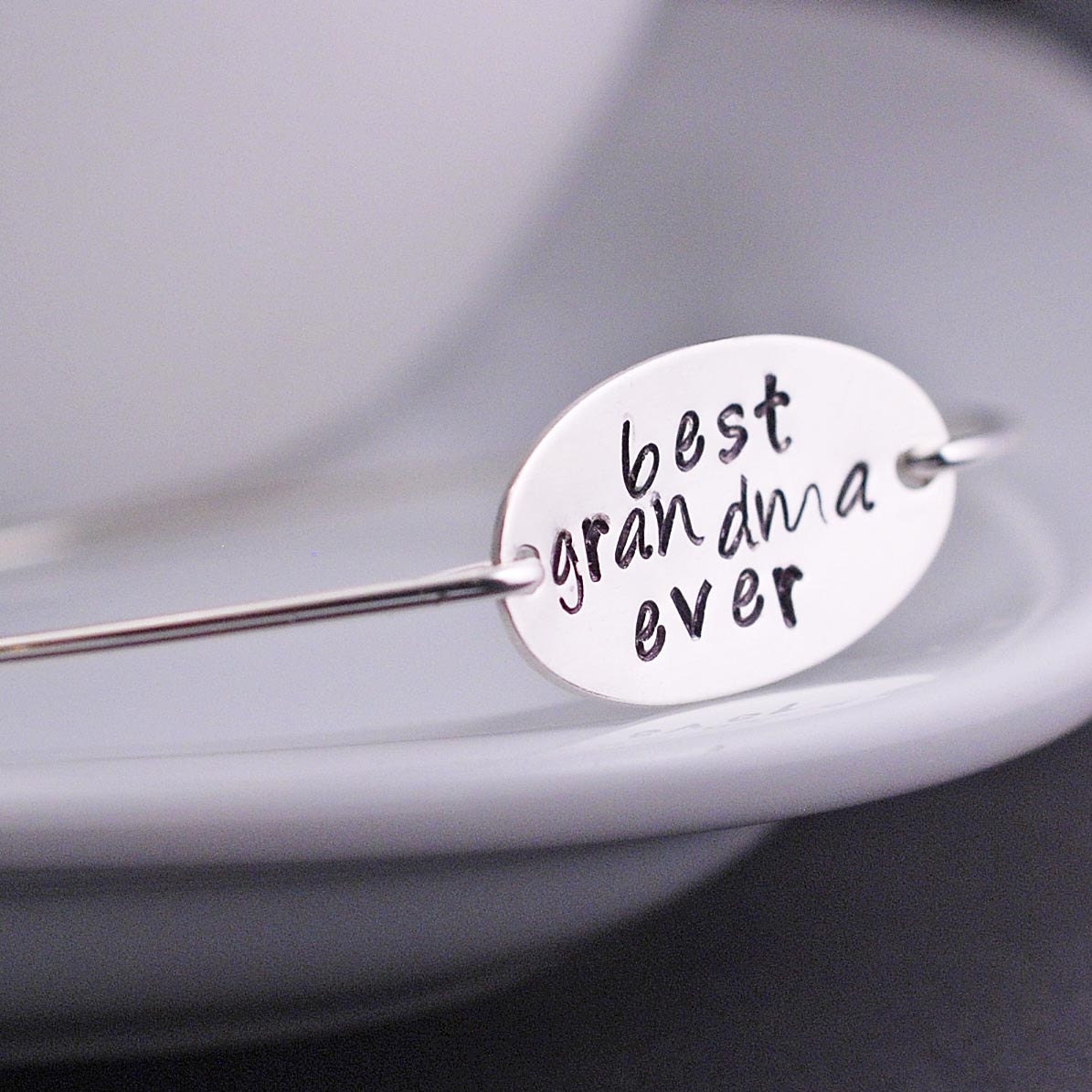 Grandma Gift, Best Grandma Ever Bracelet, Grandmother Mother's Day Gift, Grandmother Jewelry, Sterling Silver Gift